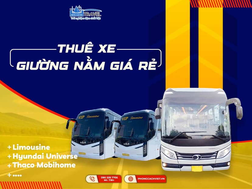 Thuê Xe Giường Nằm Vip Cao Cấp 2025
