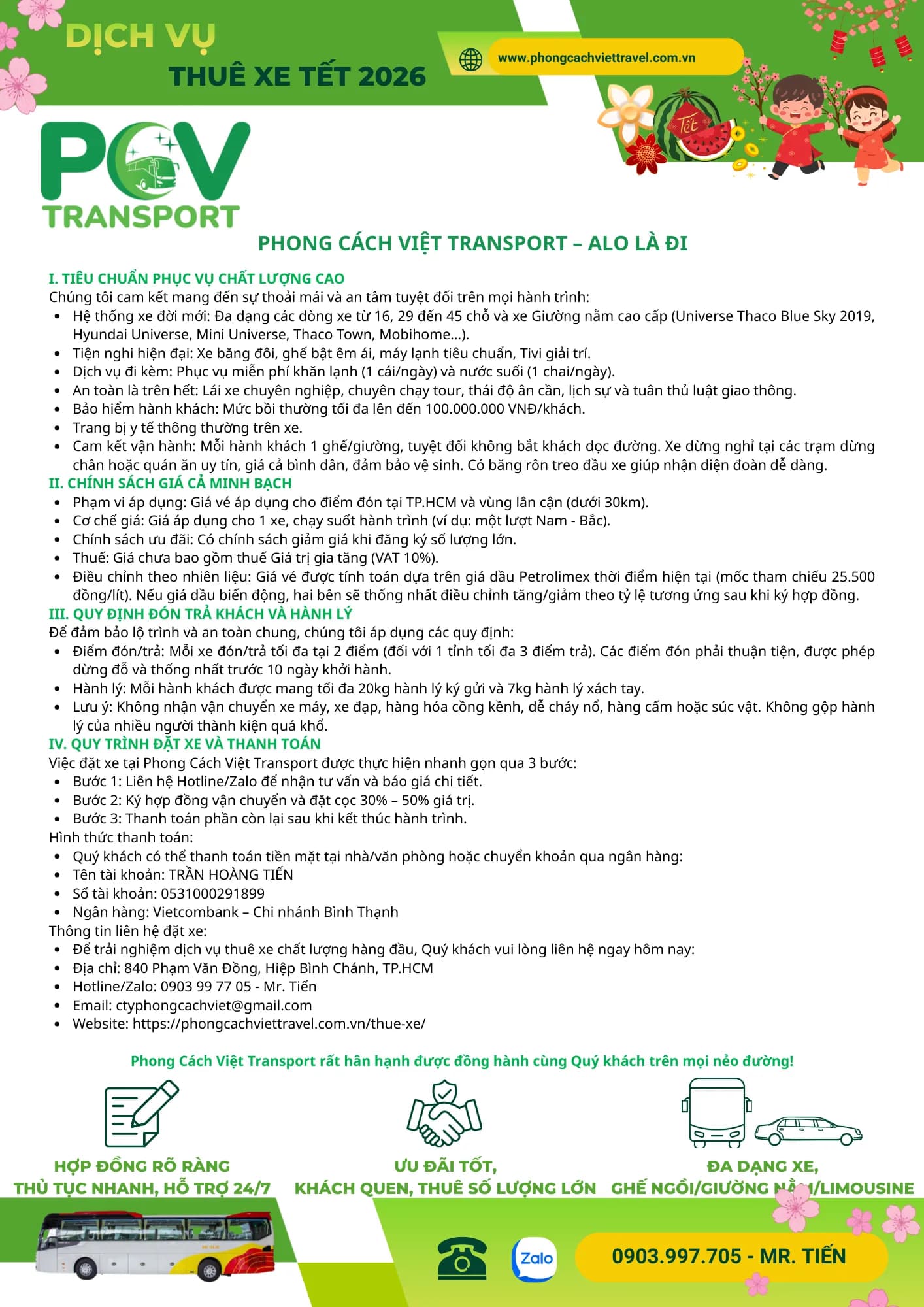 Bảng giá thuê xe - Trang 7